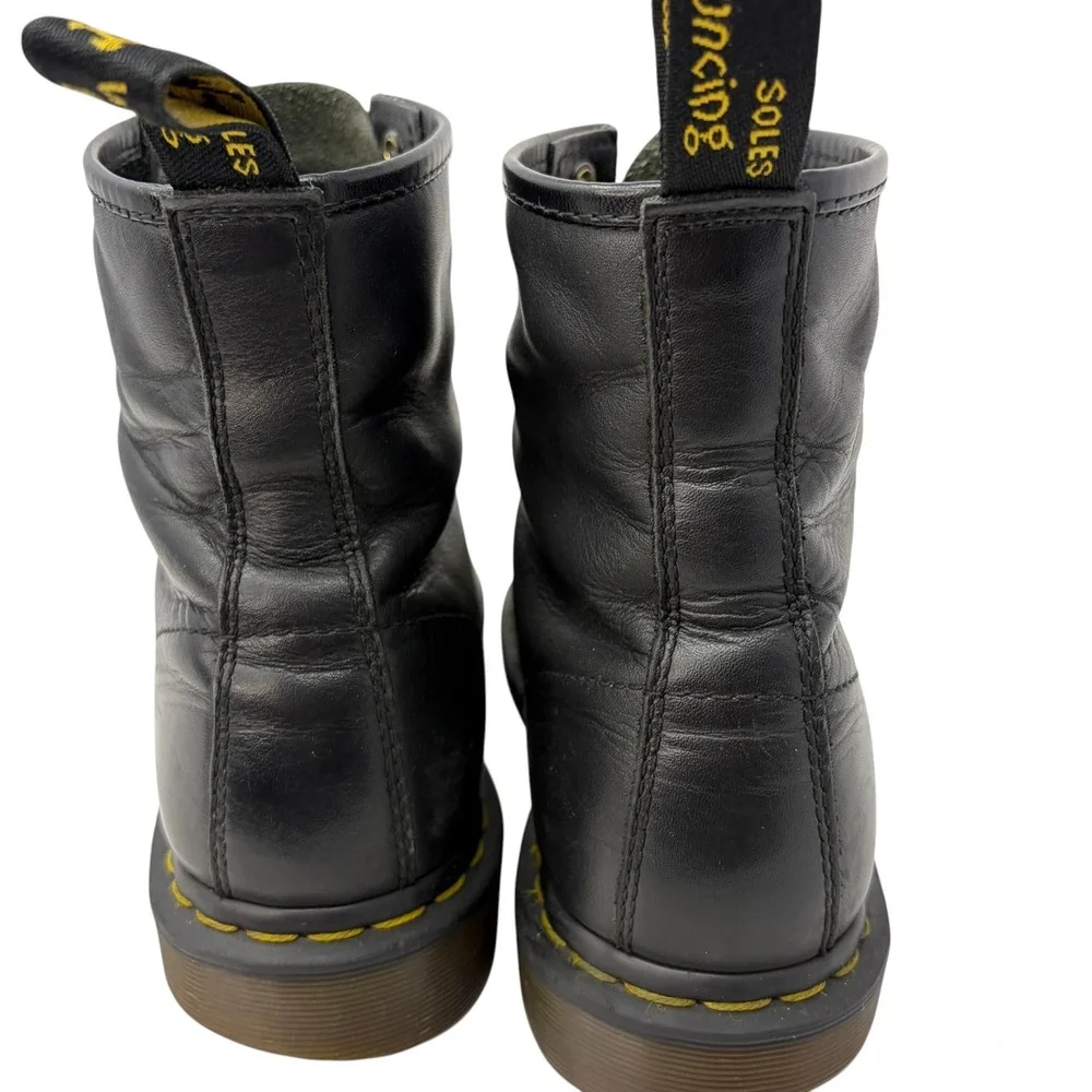 Dr. Martens 1460 Pascal Black Virginia Leather Combat Boots Men's US 9